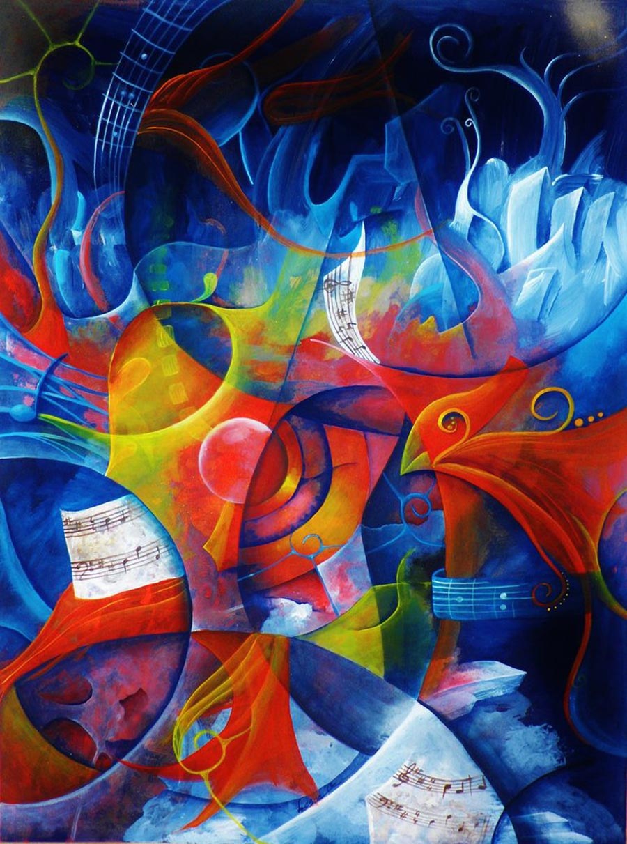 Ana Lesac painting